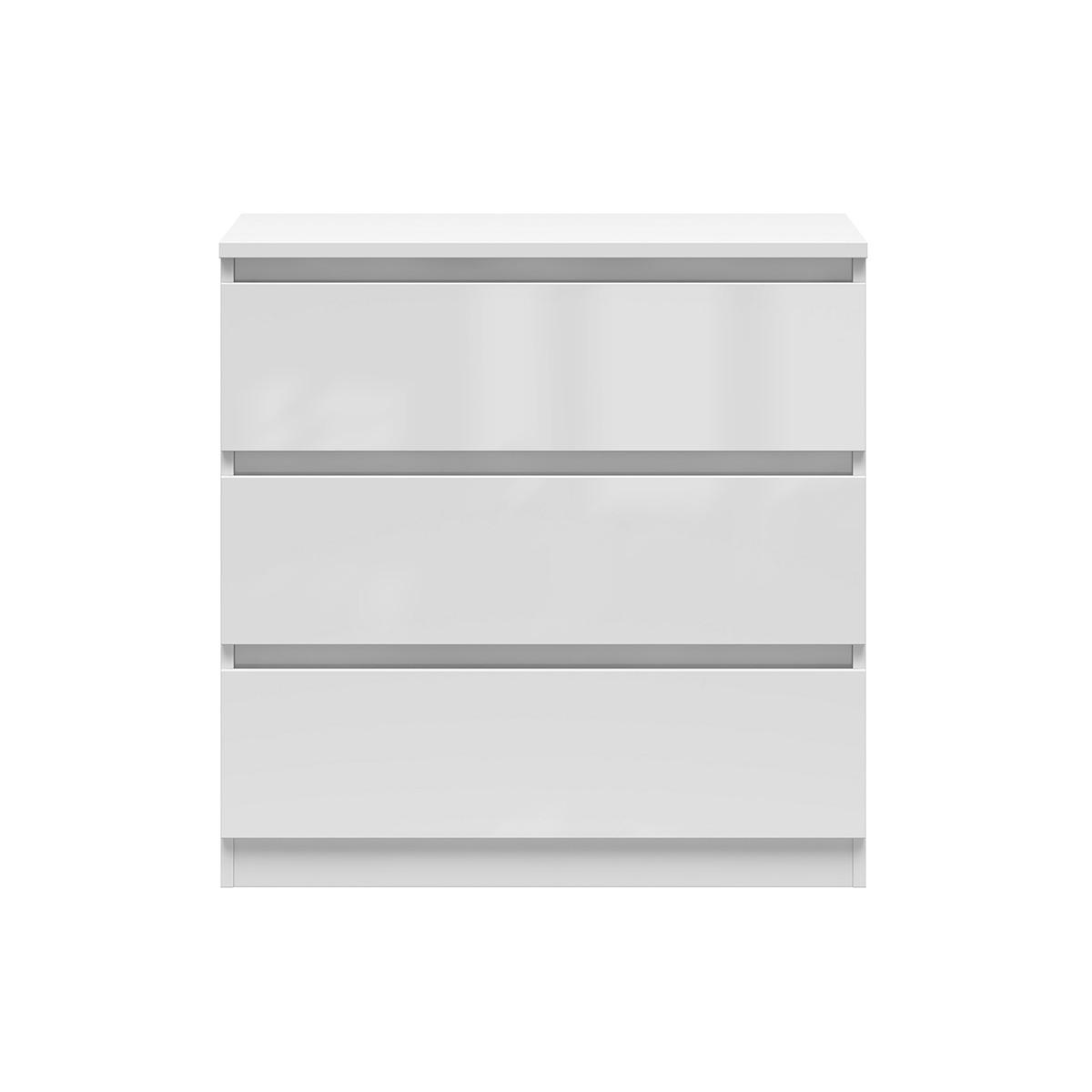 KOMMODE Edwin Weiß - Weiß, Holzwerkstoff (75/75/45cm) - Petits-meubles