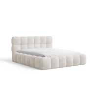 POLSTERBETT - Bett 19 - 140x200 - Elfenbein (Arena 01) - Creme, Holzwerkstoff/Textil (140/200cm) - Möblo