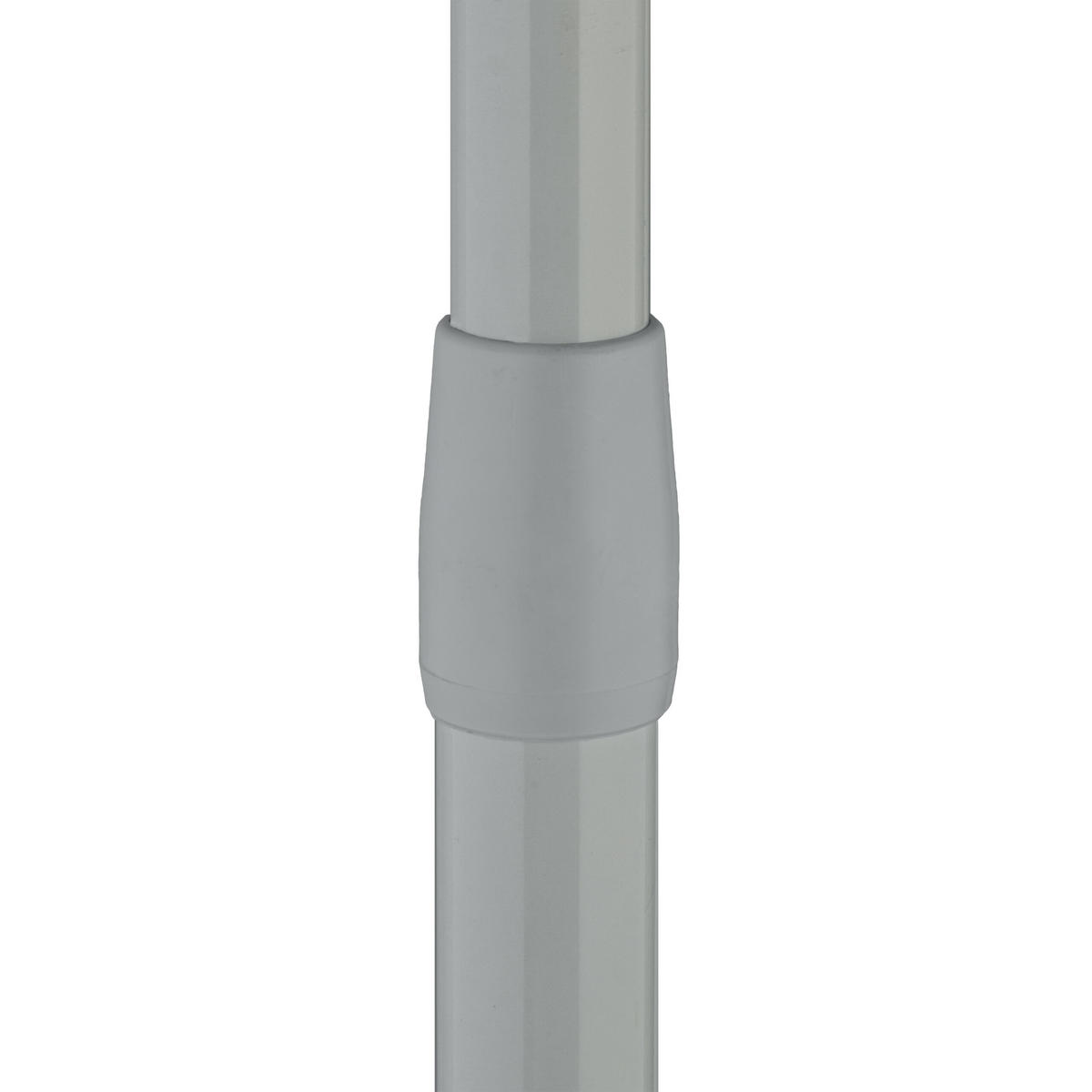TELESKOPSTANGE - Grau, Kunststoff/Metall (2.5/280cm) - Relaxdays