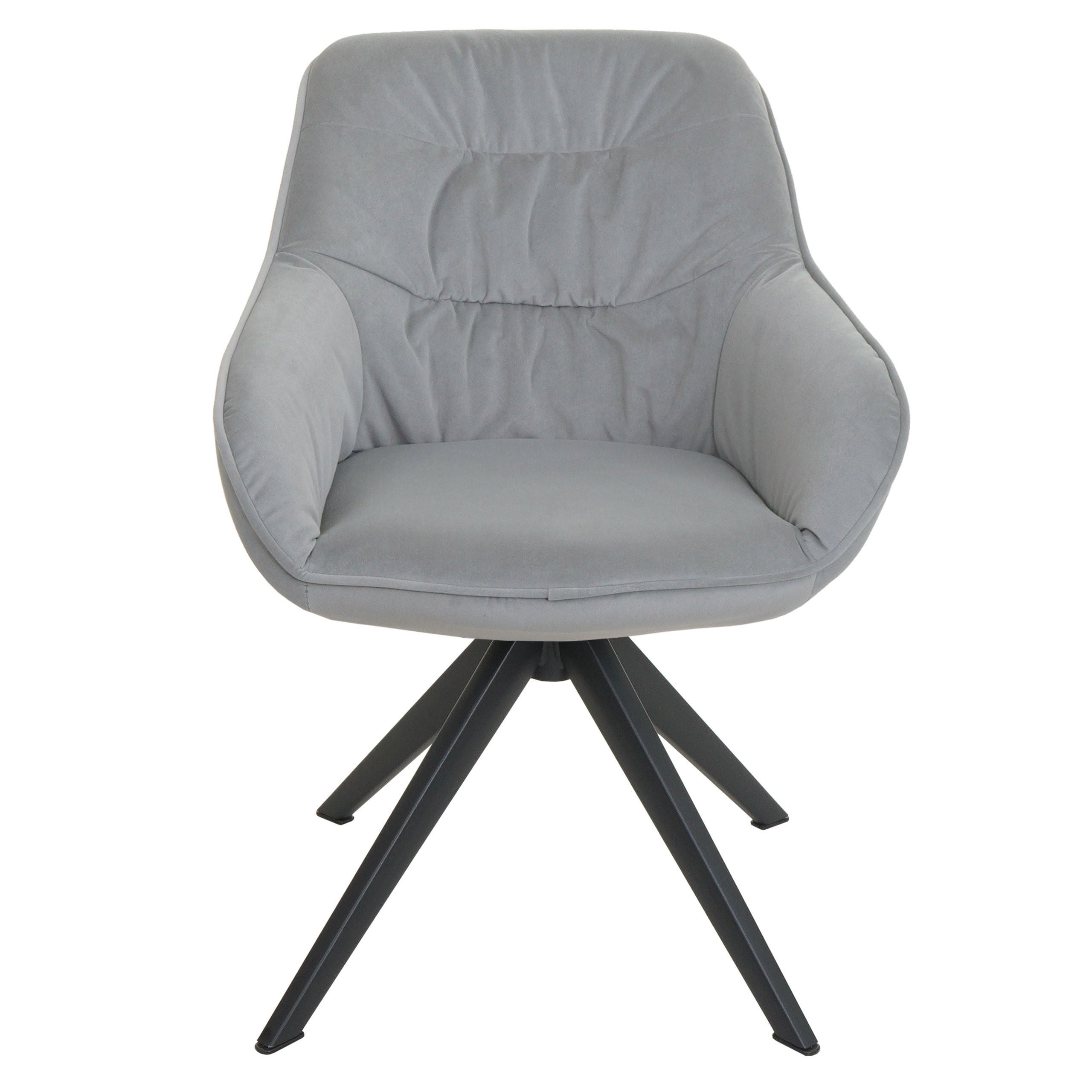 ESSZIMMERSTUHL Hellgrau - Hellgrau/Grau, Textil (59/84/52cm) - MCW