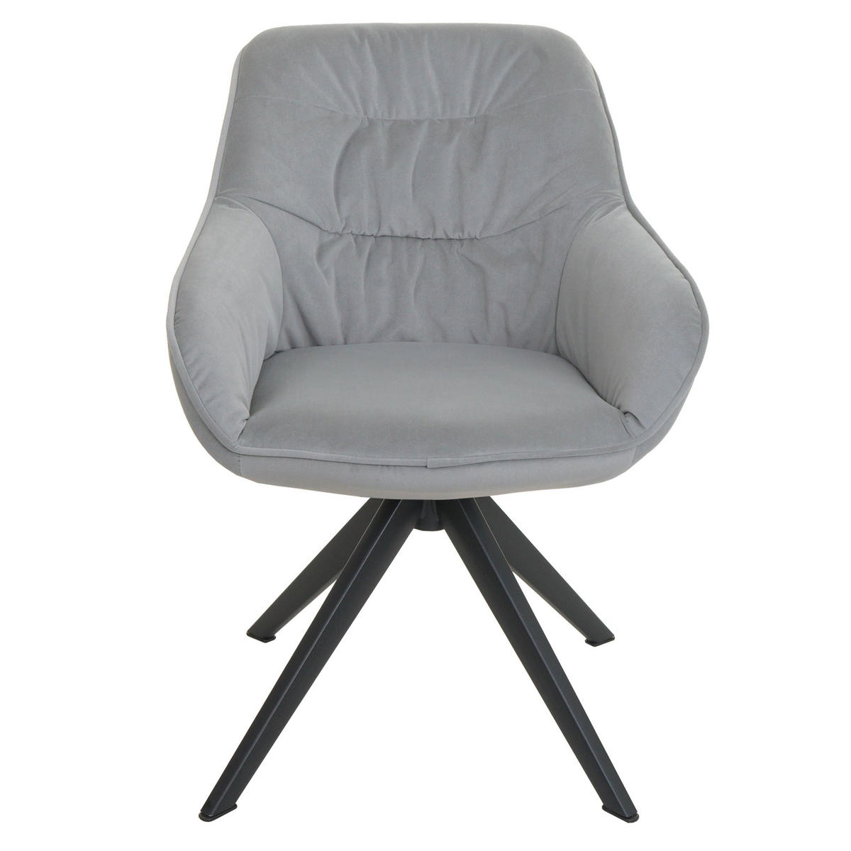 JEDILNIŠKA STOL Sivo - siva/svetlo siva, tekstil (59/84/52cm) - MCW