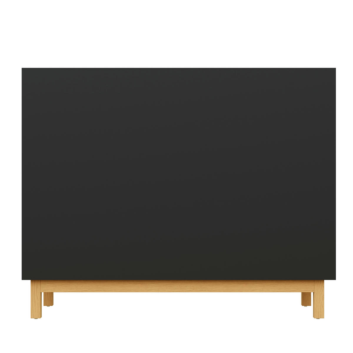 SIDEBOARD DE-37595 120,5/42/96 cm mit 3 Türen Schwarz - Schwarz, Holzwerkstoff (120.5/96/42cm) - ComfortXL