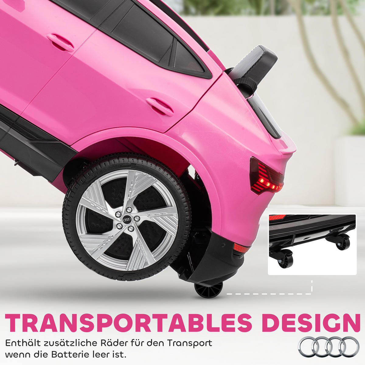 Rosa, Metall (108/60/47cm) - HOMCOM