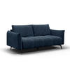 SOFA AERA 2,5-Sitzer, dunkelblau - Schwarz/Dunkelblau, Holz/Textil (187/89/96cm) - Courtois Laville