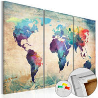 PINNWANDBILDER Bunt 90/60 cm - Multicolor, Naturmaterialen/Textil (90/60cm) - KUNSTLOFT