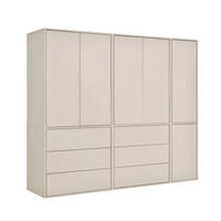 KLEIDERSCHRANK Der Robe - Beige, Holzwerkstoff (227/197/58cm) - Mokebo