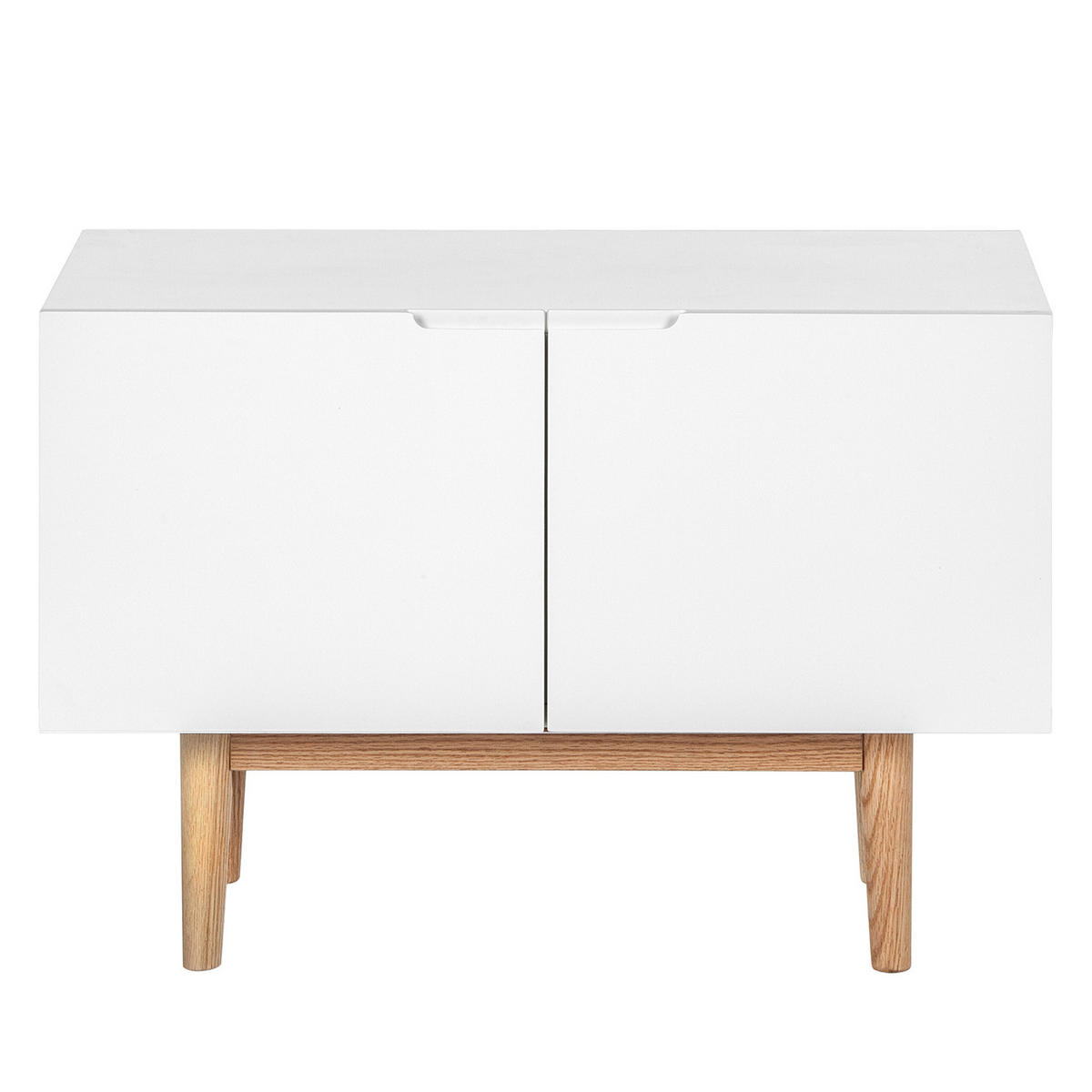 SCHUHKOMMODE - Eichefarben/Weiß, Holzwerkstoff (76/52/37cm) - home24