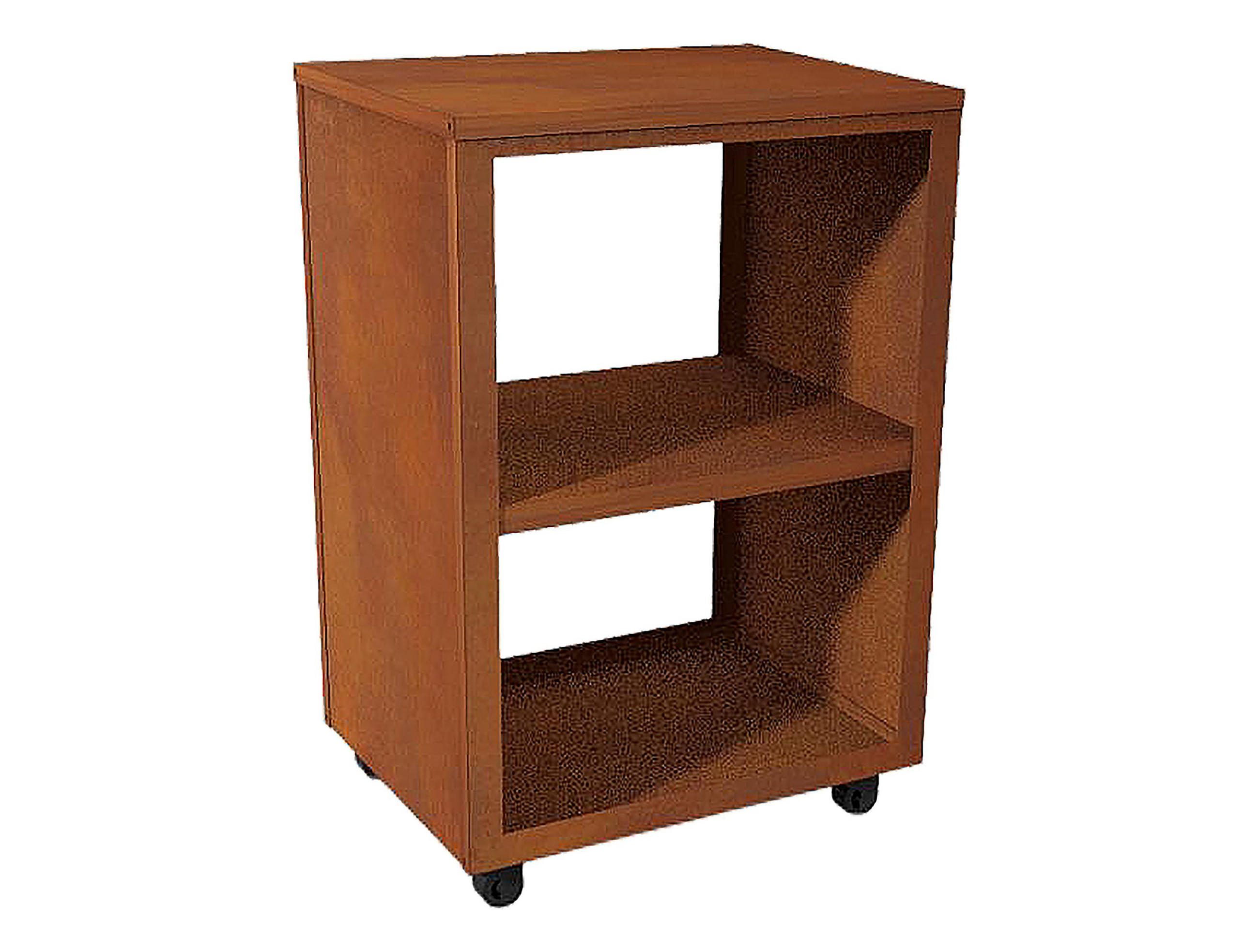 BEISTELLTISCH für Grill Braun aus Cortenstahl mit 4 Rädern - Braun, Metall (80/75/55cm) - Purline