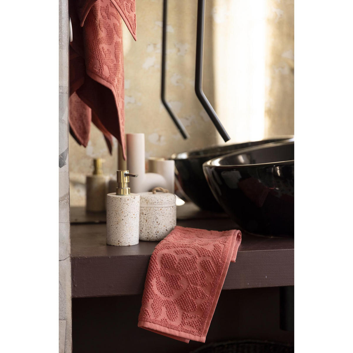 GÄSTETUCH Gilda sein 30 x 50 cm - Multicolor, Textil (30/50cm) - Vivaraise