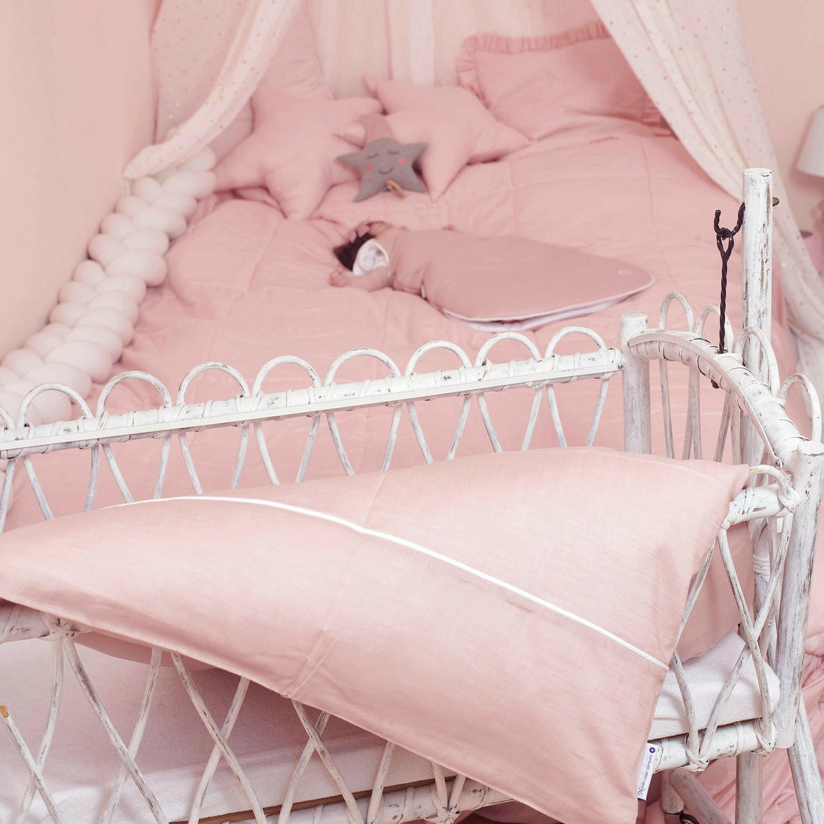 BABYBETTWÄSCHE Altrosa - Rosa, Textil (80/80cm) - nordic coast company