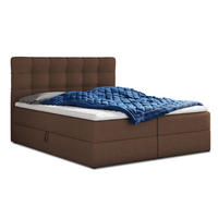 BOXBETT Best - 180x200 - braun (Inari 24, Webstoff) - Schwarz/Braun, Holz/Holzwerkstoff (180/200cm) - Sofnet