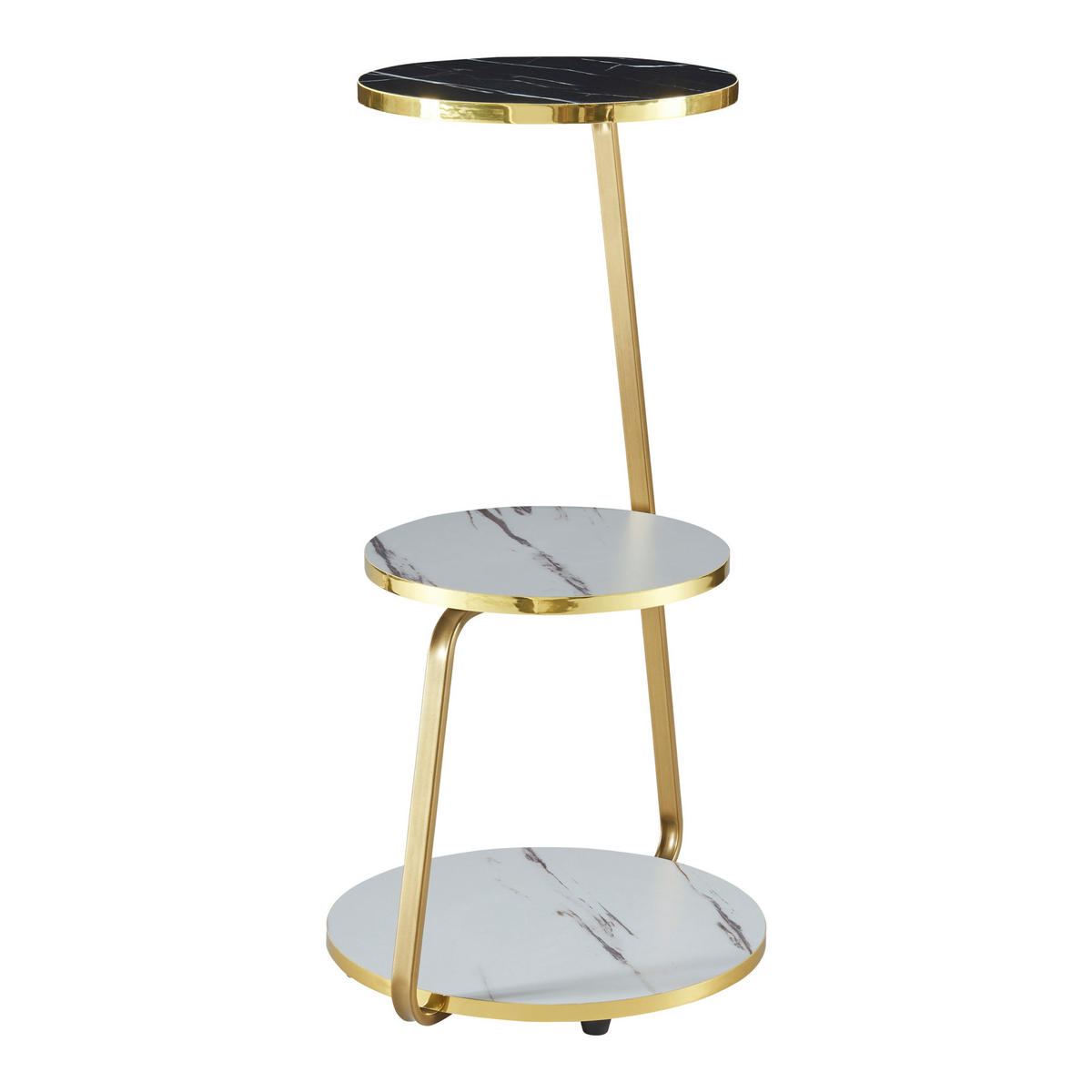 BEISTELLTISCH Sipoo - Weiß, Holzwerkstoff (37/46/74cm) - [en.casa]