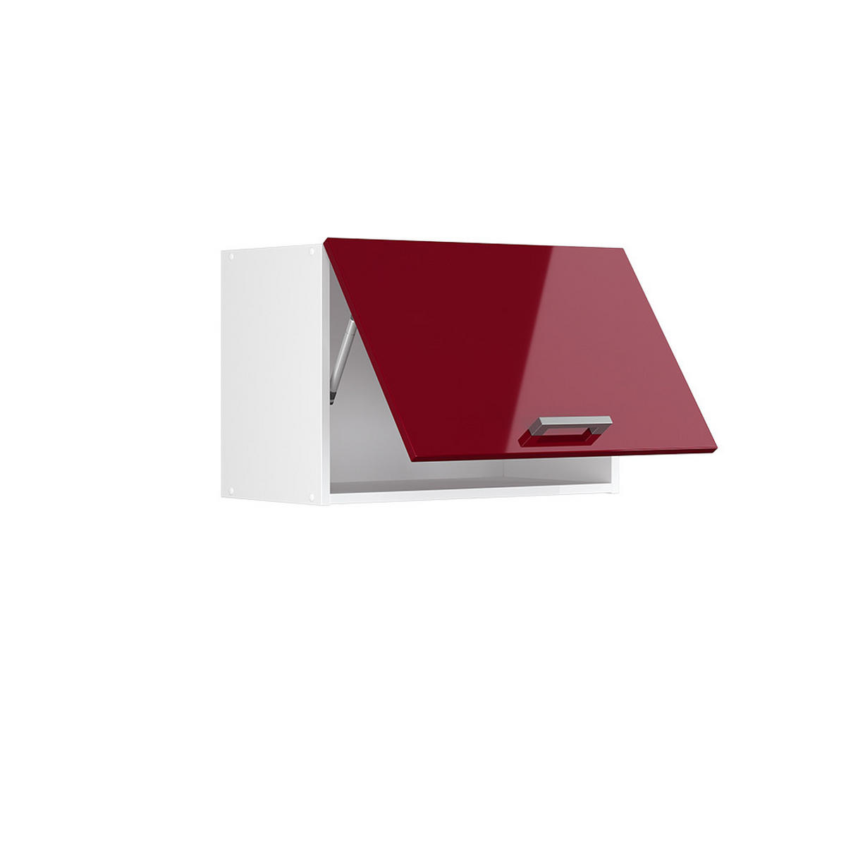 HÄNGESCHRANK R-Line Rot Hochglanz 60 cm Flach - Rot/Weiß, Holzwerkstoff (60/40/31cm) - Vicco