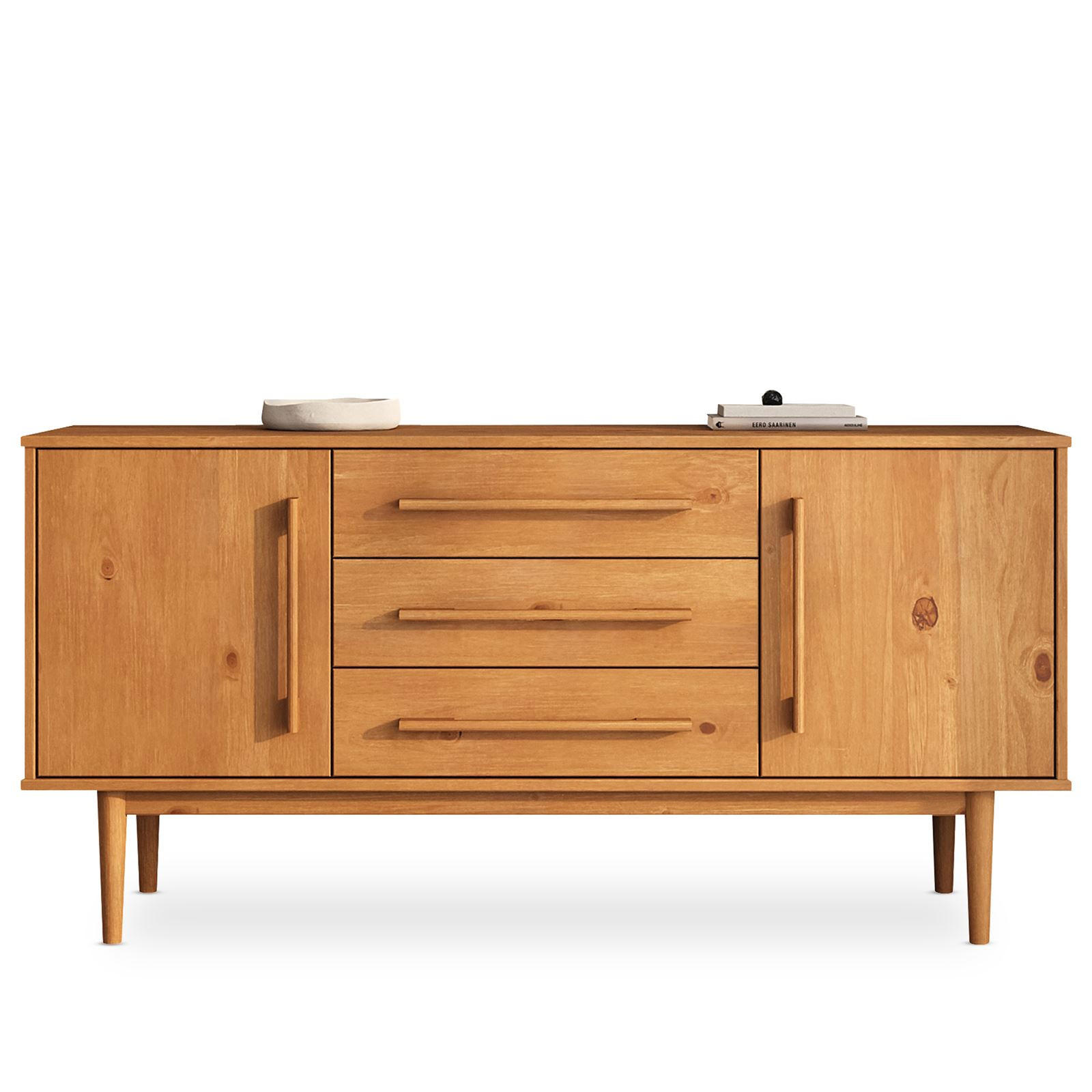 SIDEBOARD TECCA - Eichefarben, Holz (145/71/43cm) - IDIMEX