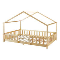 HAUSBETT Treviolo - Naturfarben, Holz (120/200cm) - [en.casa]