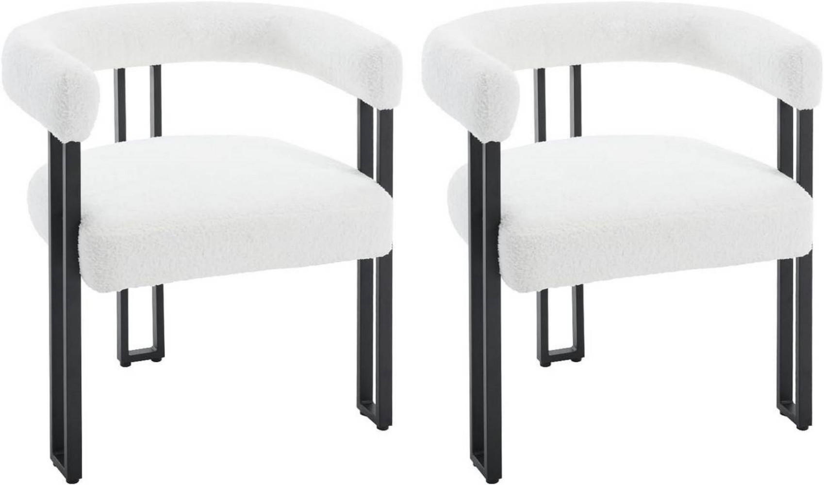 Woltu Esszimmerstuhl Creme 61.5x72x51.5 cm