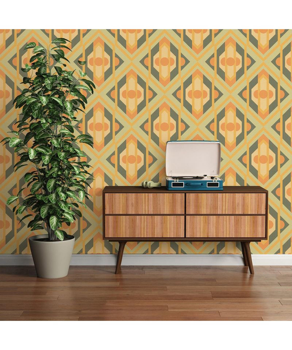 VLIESTAPETE Grün 53/850 cm - Gelb, Textil (53/1cm) - KUNSTLOFT