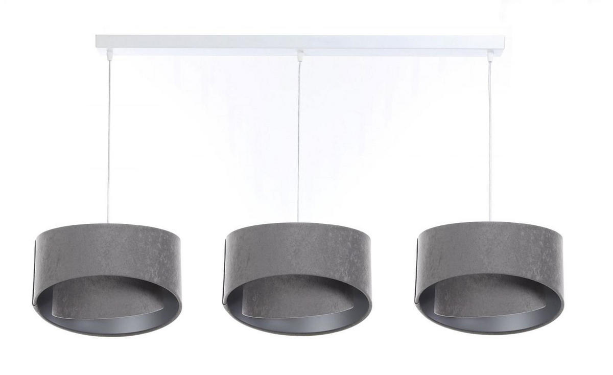 HÄNGELEUCHTE Grau 30/18 cm - Grau, Kunststoff (30/0.3/18cm) - ONZENO