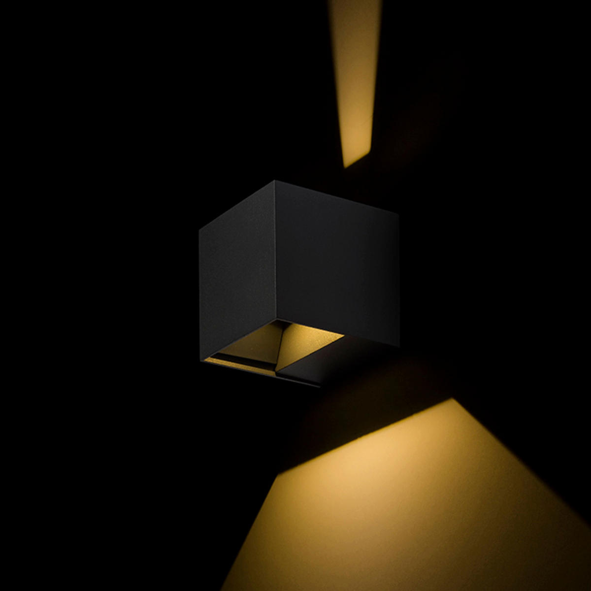 AUSSENLEUCHTE CARRE Anthrazitgrau 6 W IP54 - Grau, Metall (8/8/8cm) - Rendl