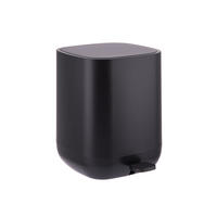 MÜLLEIMER - Schwarz, Kunststoff (21/27/26cm) - Relaxdays