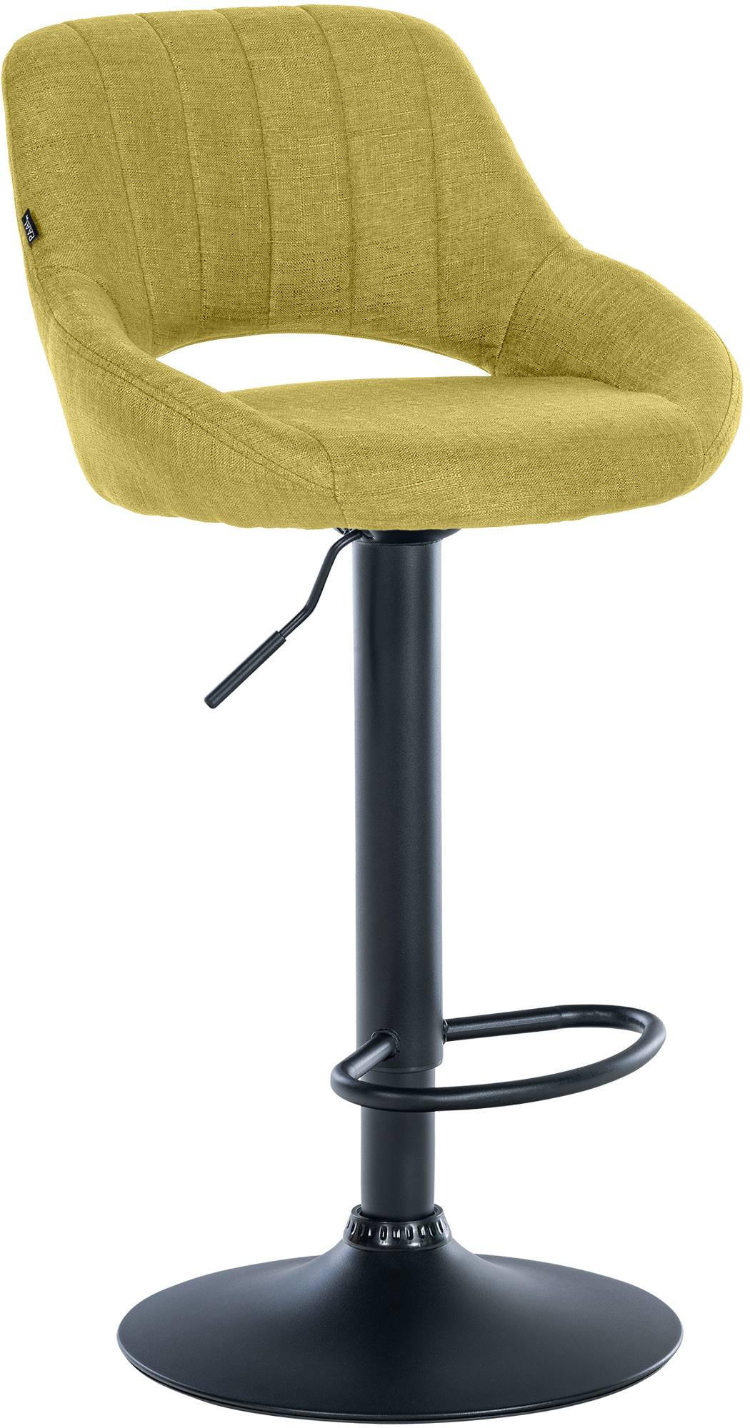 BARHOCKER Stoff Grün - Schwarz/Grün, Textil/Metall (47/85/48cm) - CLP