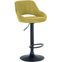 BARHOCKER Stoff Grün - Schwarz/Grün, Textil/Metall (47/85/48cm) - CLP