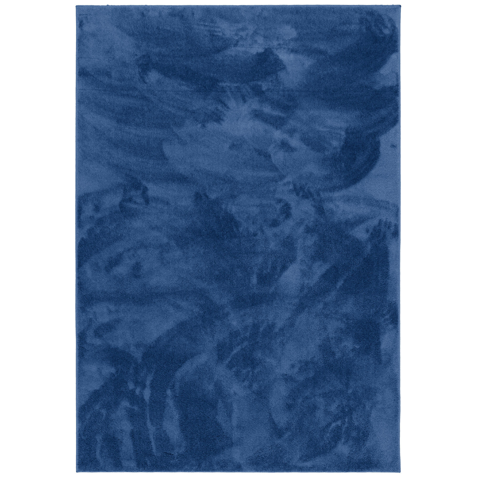 LUXUS SUPER SOFT HOCHFLOR LANGFLOR TEPPICH DELUXE - Dunkelblau, Textil (133/133cm) - Snapstyle