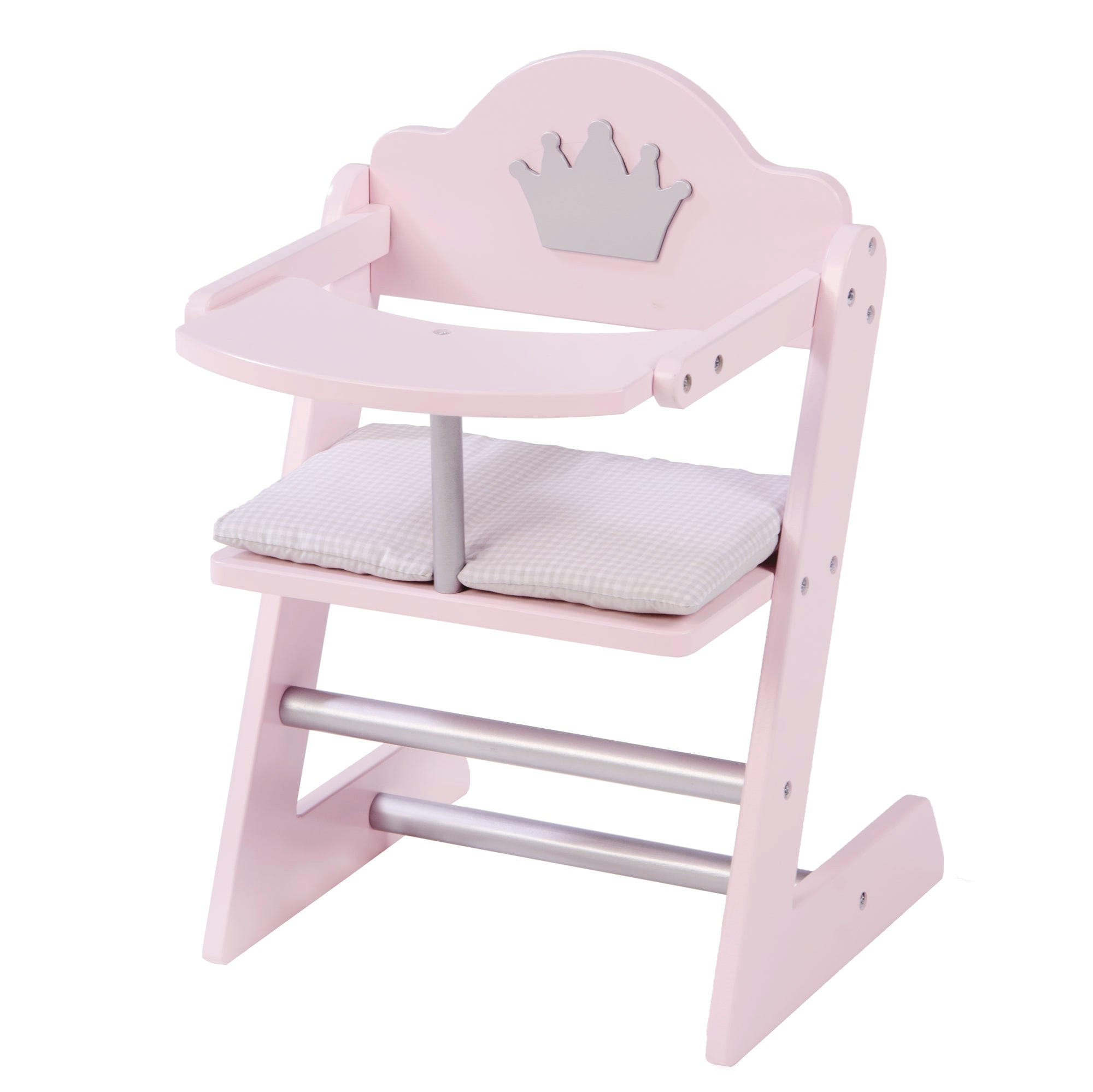 PUPPENHOCHSTUHL Prinzessin Sophie - Rosa, Holz (27.5/42/32cm) - Roba