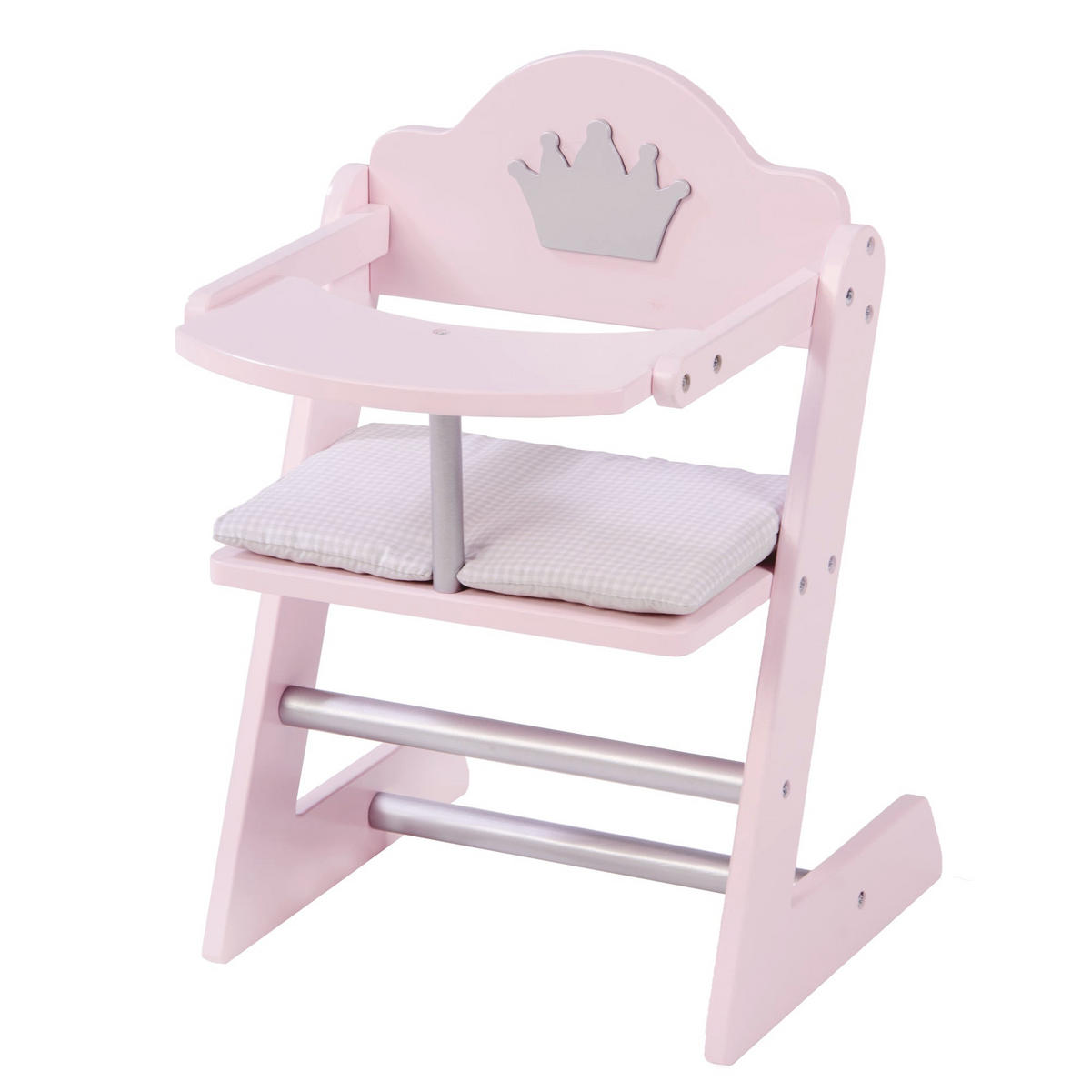 PUPPENHOCHSTUHL Prinzessin Sophie - Rosa, Holz (27.5/42/32cm) - Roba
