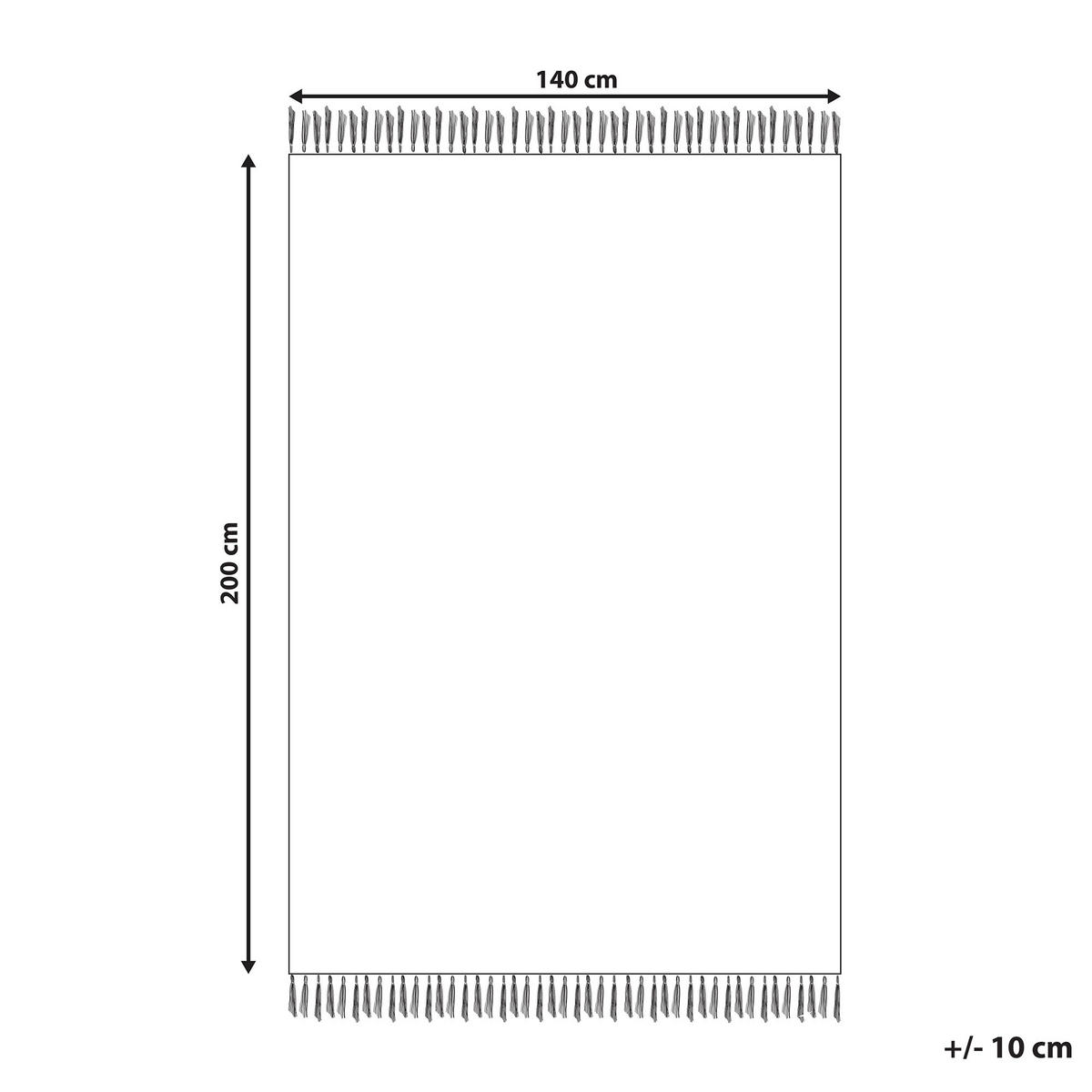 DĚTSKÝ KOBEREC Světle béžový 140/200 cm Bavlna Khonoma - béžová, textil (140/200cm) - Beliani