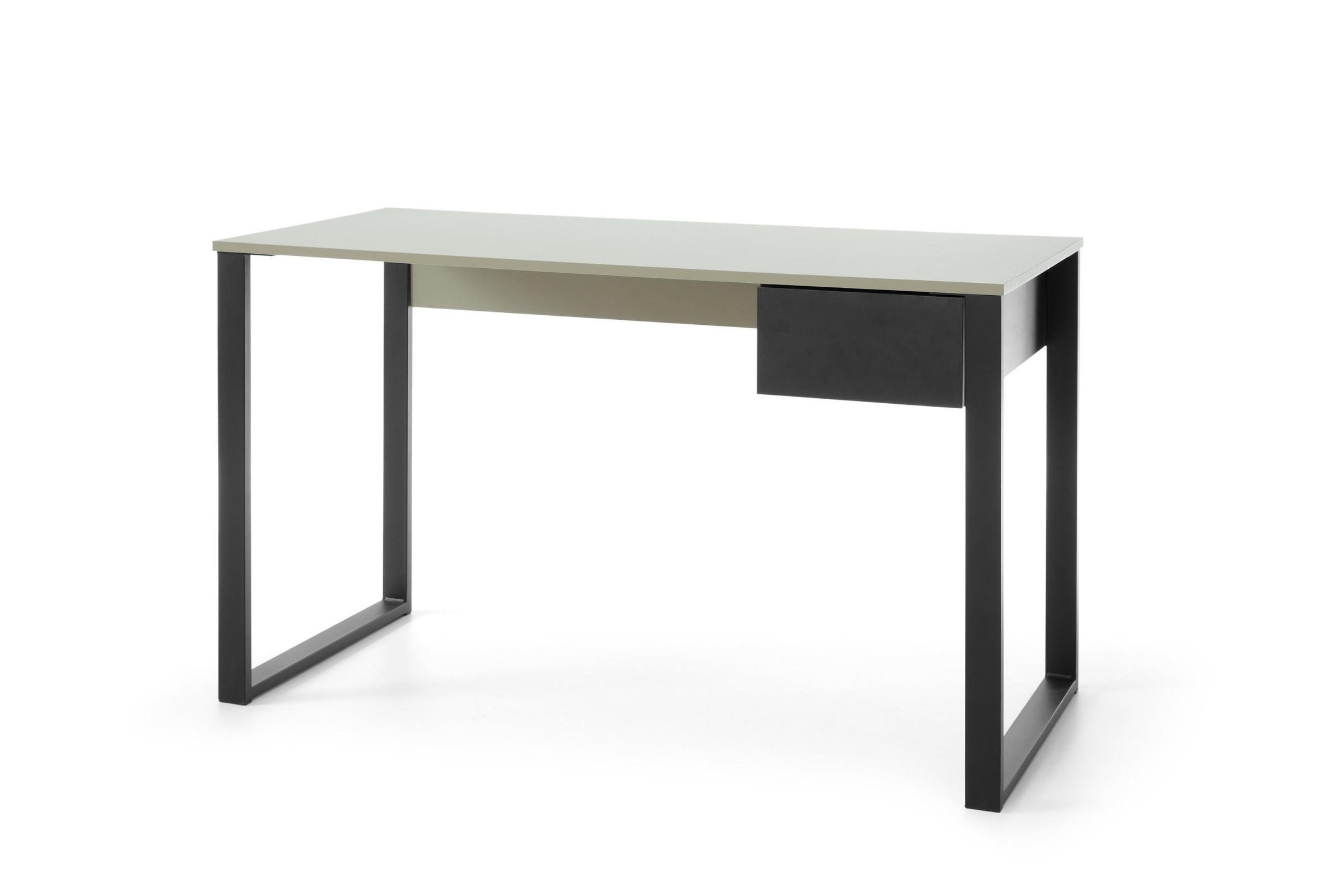 KINDERSCHREIBTISCH SORENTO 09 125/56/75 in Eukalyptus/Baltic Düne Eiche/Schwarzer Onyx - Eukalyptusholzfarben/Eichefarben, Holzwerkstoff (125/75/56cm) - Deine Möbel 24