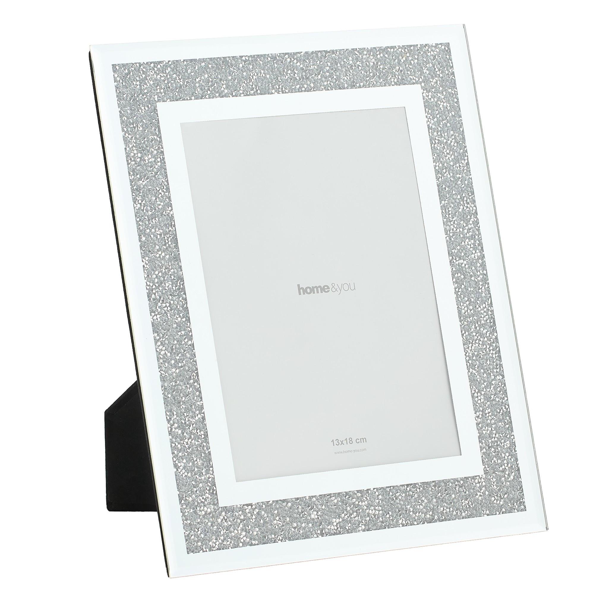 RAHMEN Diamentdust - Silberfarben, Glas (0.9/25/20cm) - home&you