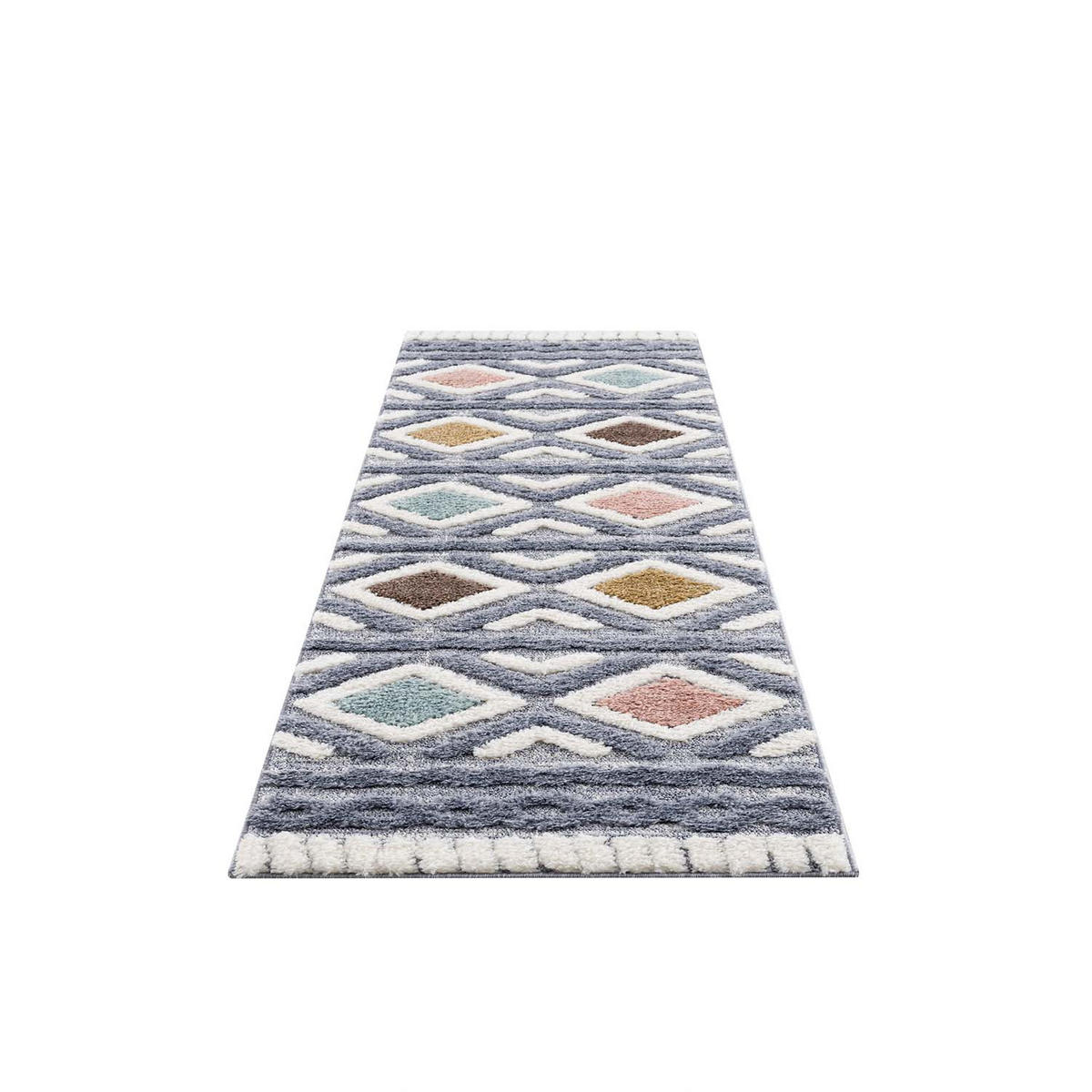 HOCHFLOR-TEPPICH Focus 3382 Multi 80x300 cm - Multicolor, Textil (80/300cm) - carpet city