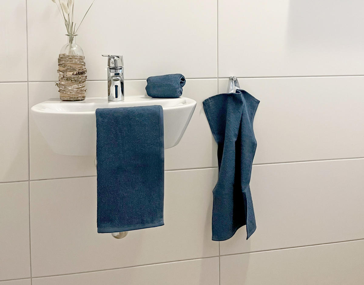 GÄSTETÜCHER, 10er-Set, 30x50 cm, 100% Baumwolle, Blau - Dunkelblau, Textil (30/50cm) - Zollner