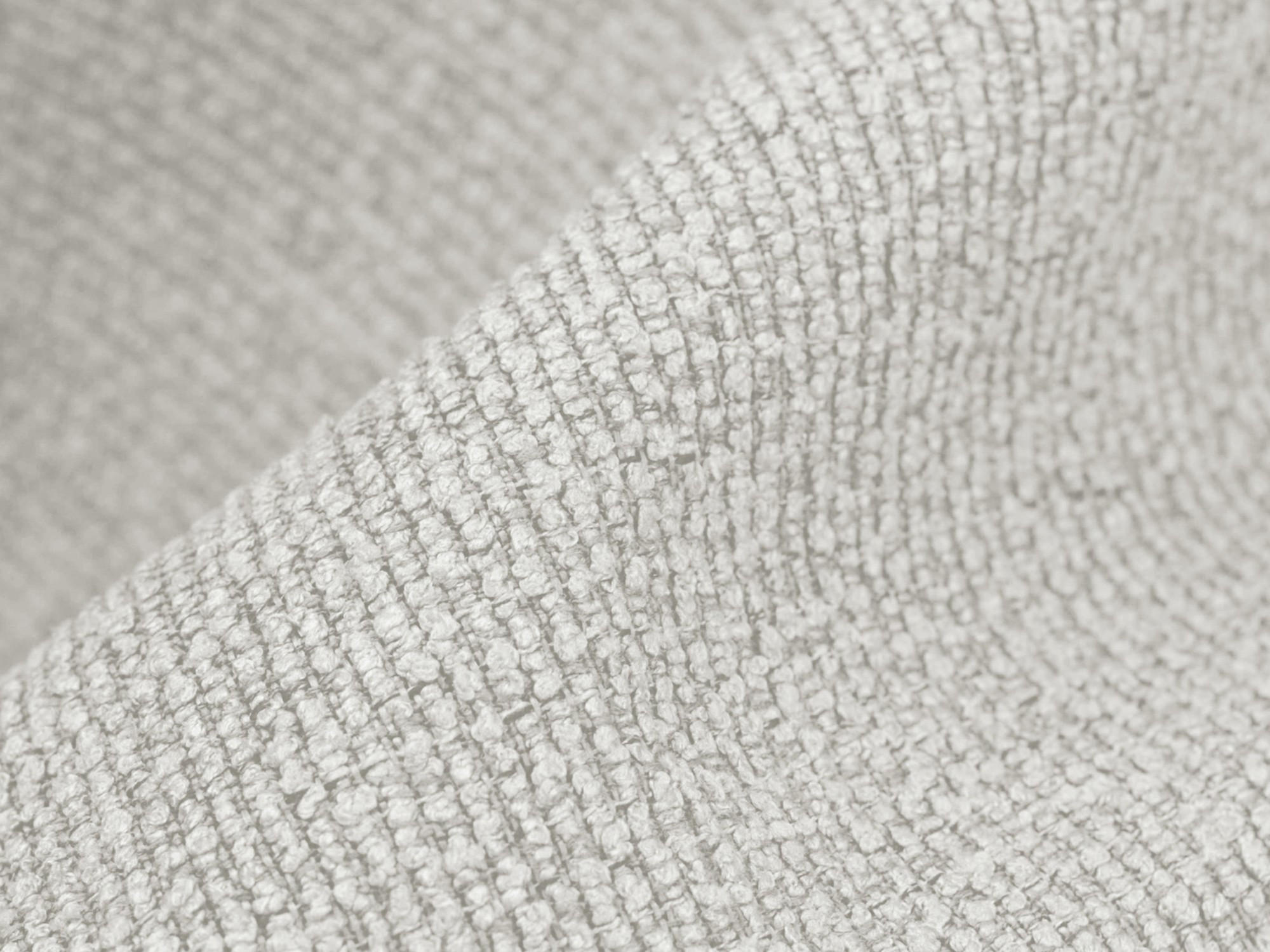 SOFAELEMENT Bouclé Stoff Weiß - Schwarz/Weiß, Holzwerkstoff/Kunststoff (75/77/90cm) - Makamii
