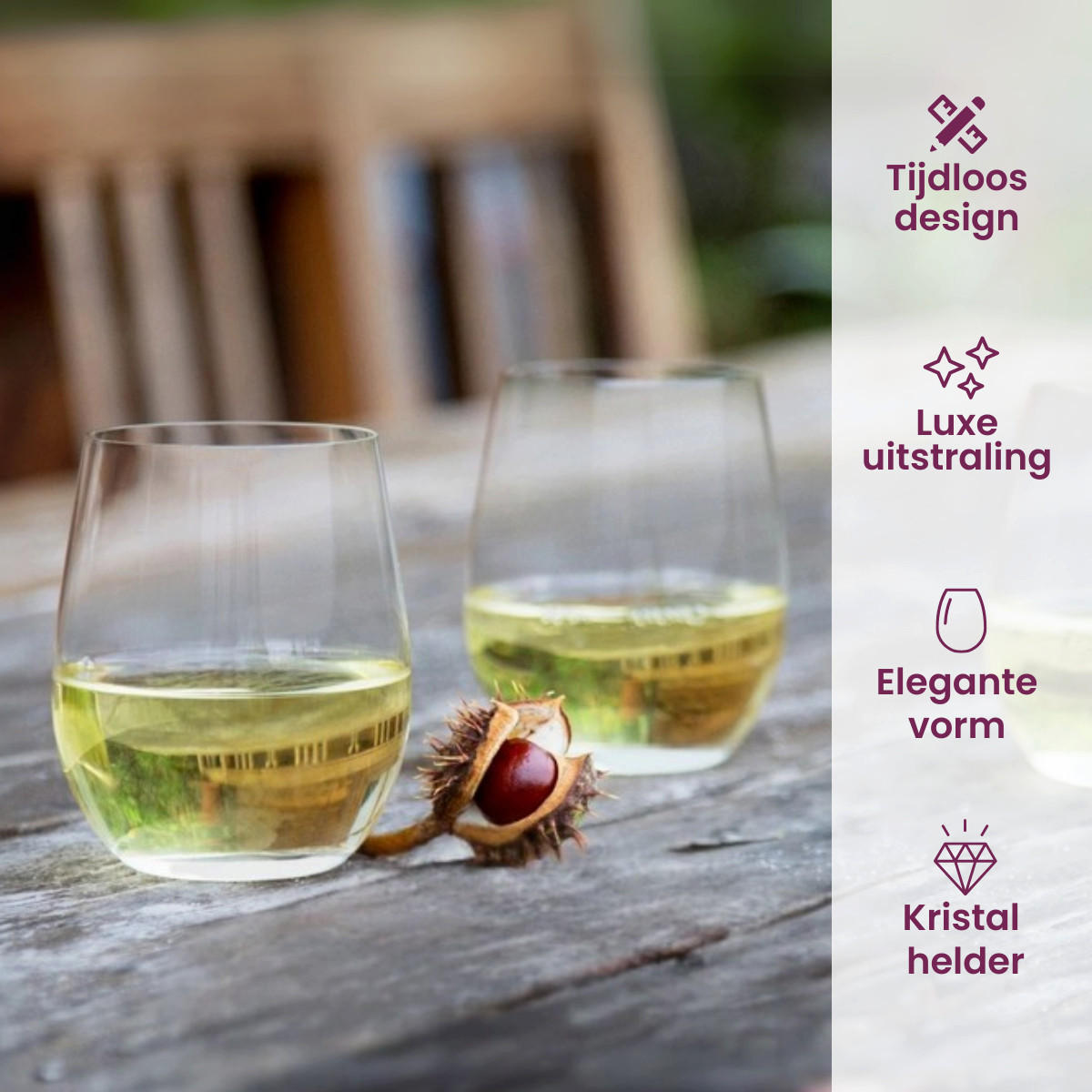 WEINTUMBLER CABERNET / MERLOT O transparent 600 ml 4er Set - Transparent, Glas (0.6L) - Riedel