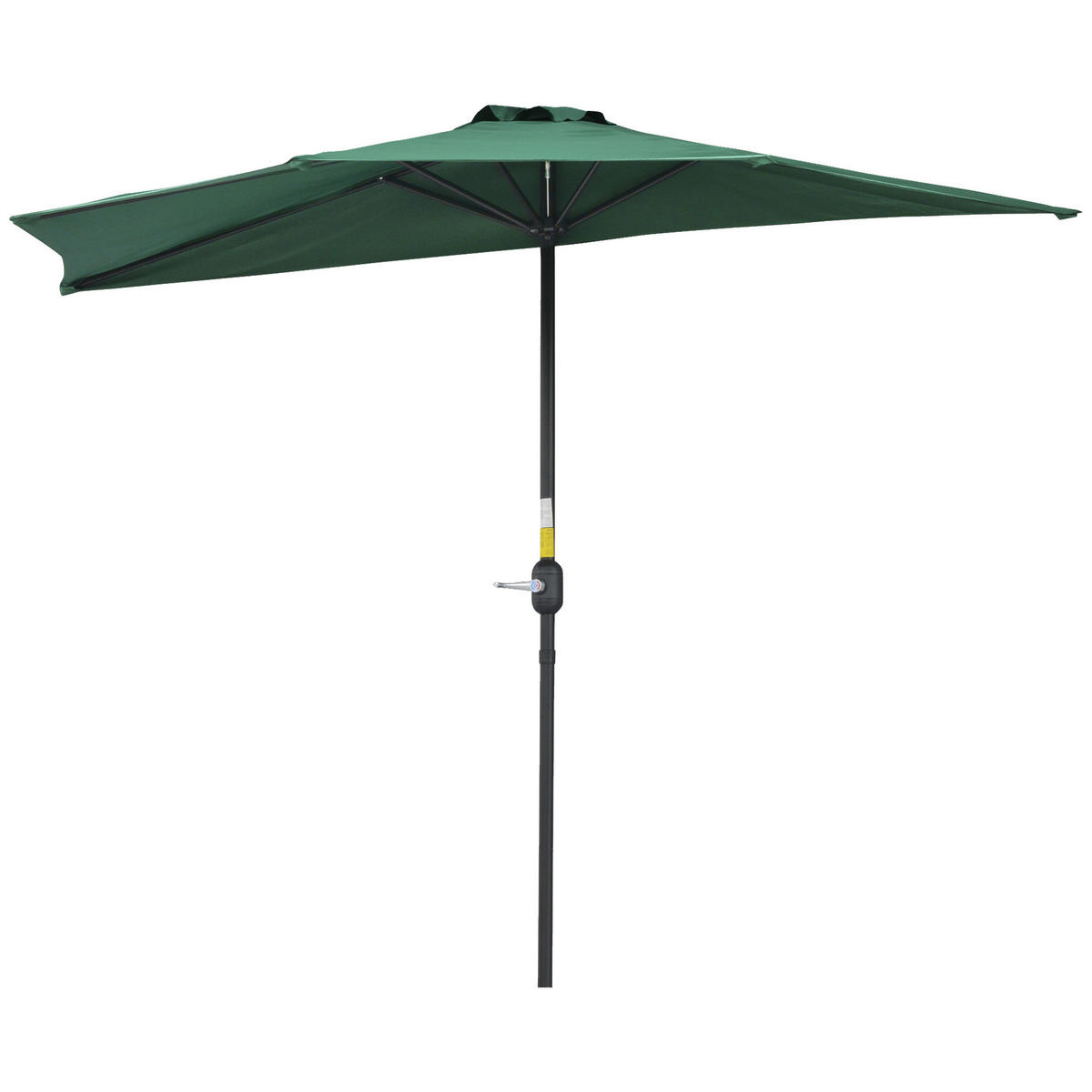 HALBSCHIRM Grün 269/138/236 cm - Grün, Metall (269/138cm) - PANGIVO