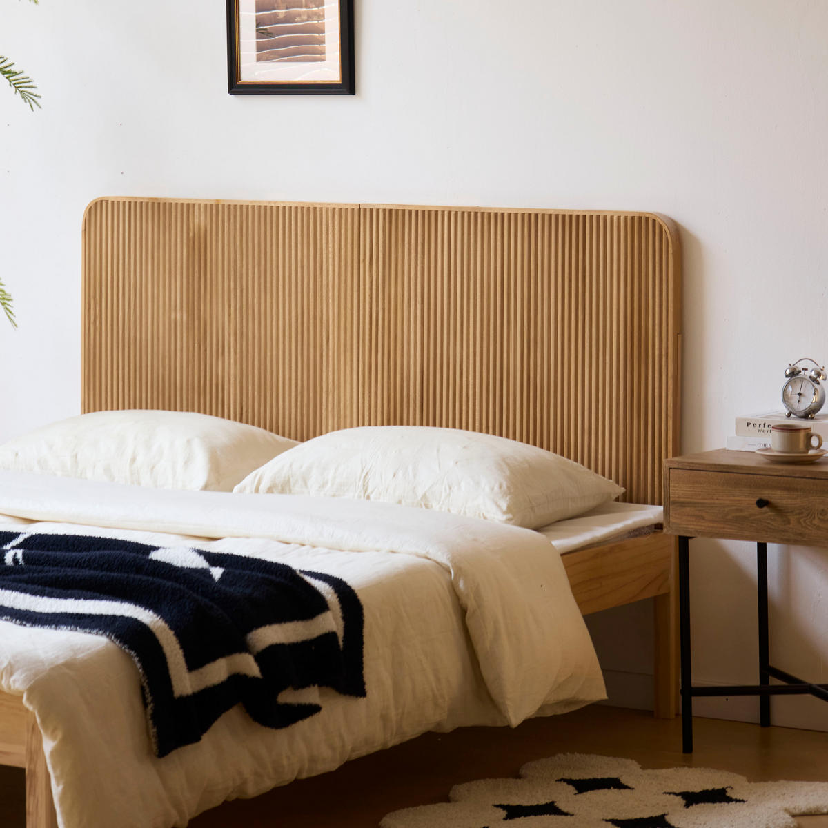 BETTKOPFTEIL Rechteckig Braun 140 cm - Braun, Holz (140/108.5/3.5cm) - Nordlys