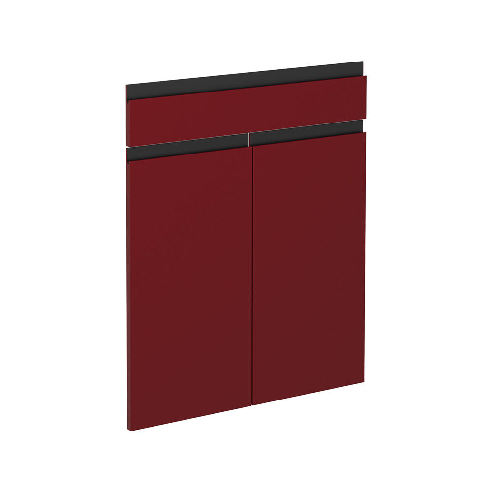KÖKSFRONT R-Line Röd 59.6x70.8 cm möbelfront för underskåp med lådor 70.8/59.6/1.6 cm