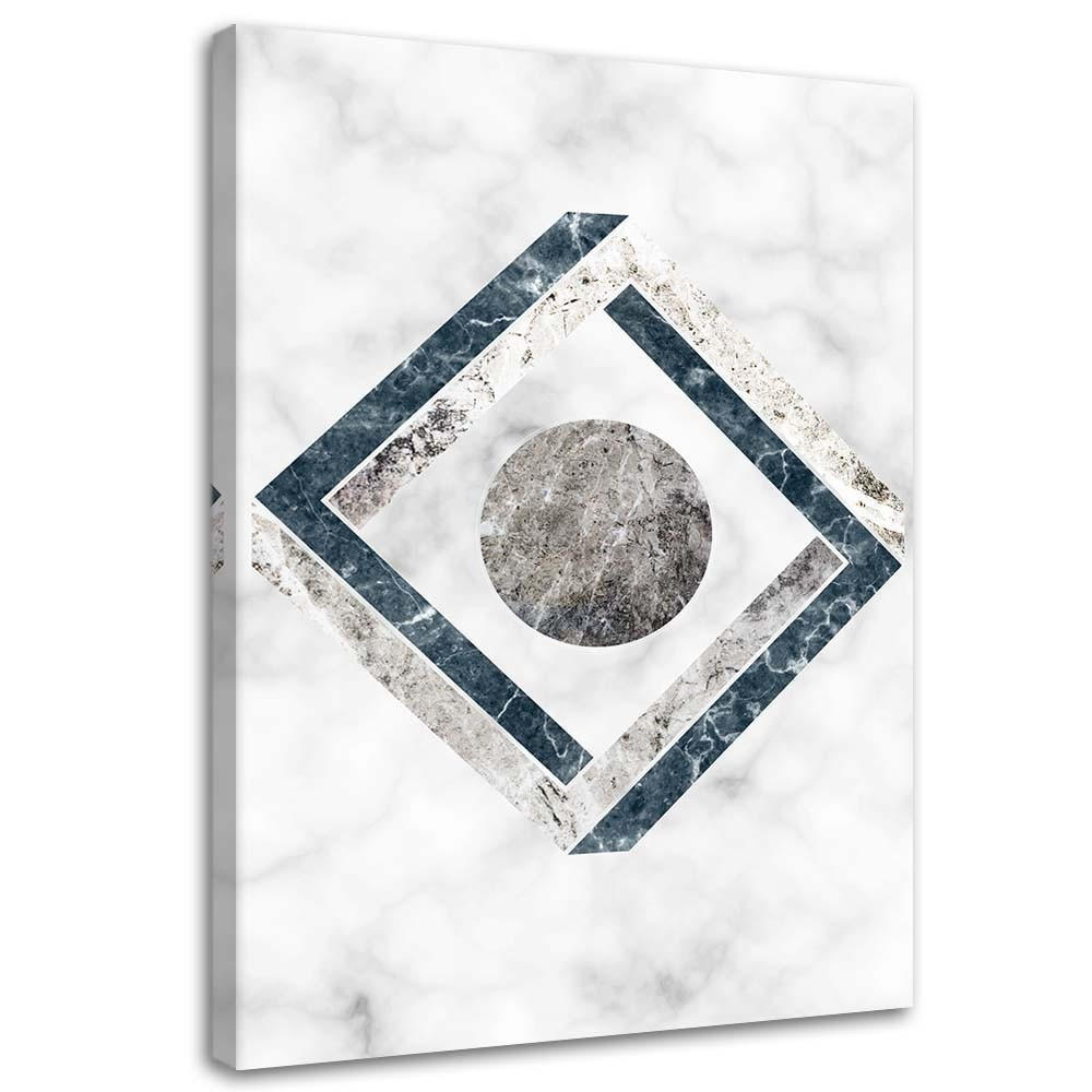 LEINWANDBILD Geometrische Abstrakt 40x60cm - Grau, Textil (40/60cm) - Feeby