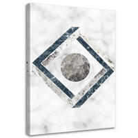 LEINWANDBILD Geometrische Abstrakt 40x60cm - Grau, Textil (40/60cm) - Feeby
