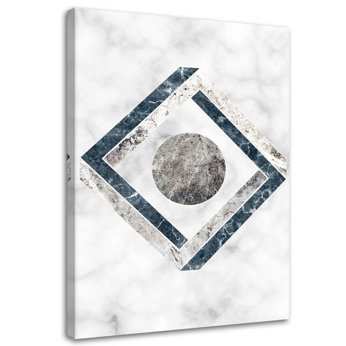 LEINWANDBILD Geometrische Abstrakt 40x60cm - Grau, Textil (40/60cm) - Feeby
