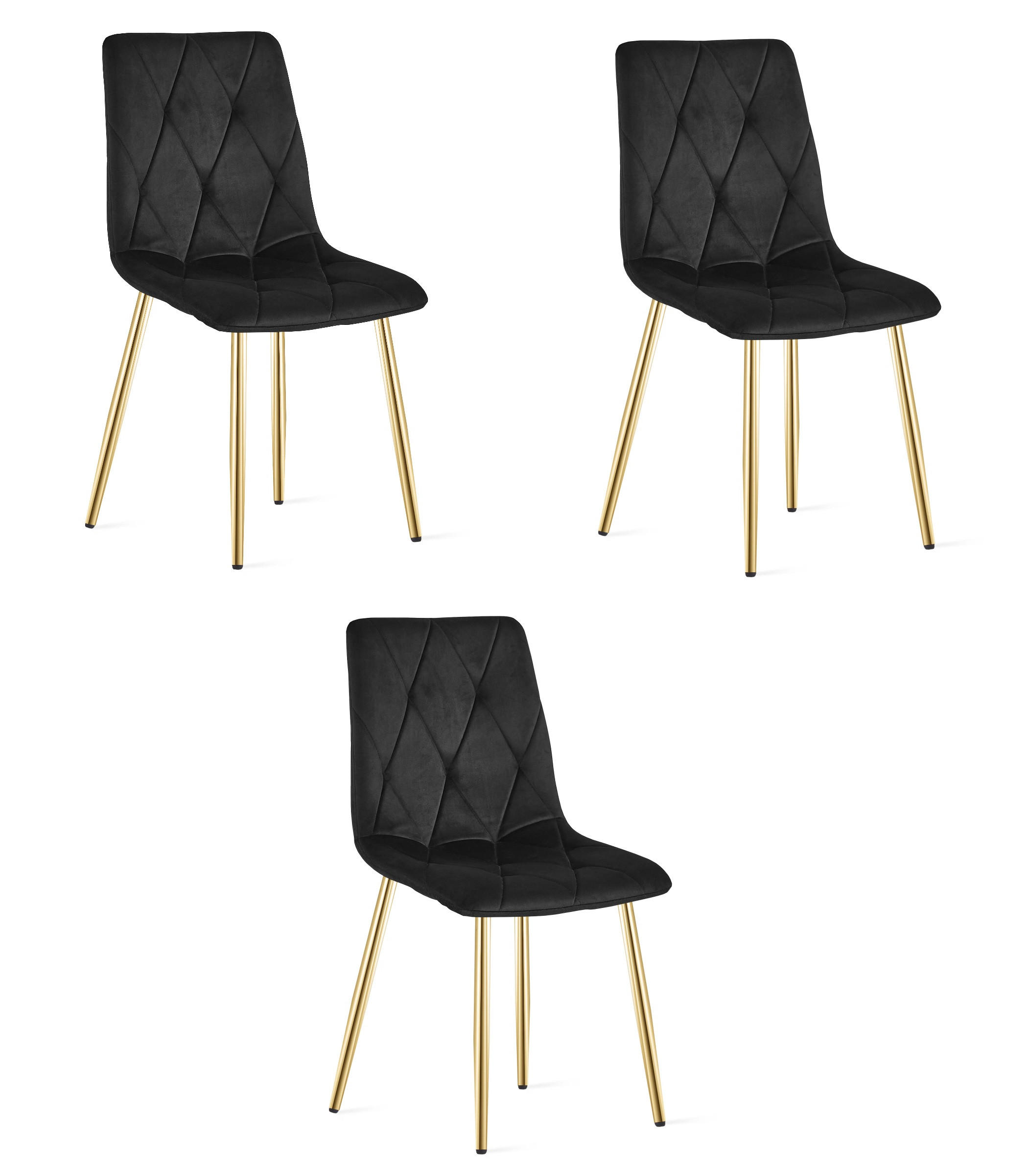Valora Esszimmerstuhl Schwarz 44.5x87x54.5 cm