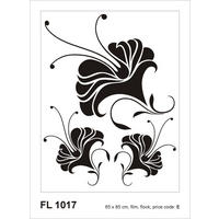 WANDTATTOO Blumen 65 x 85 cm - Schwarz, Papier (85/65/65cm) - Sanders & Sanders