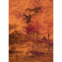 FOTOTAPETE Herbst 200 x 280 cm - Orange, Papier (200/280cm) - Sanders & Sanders