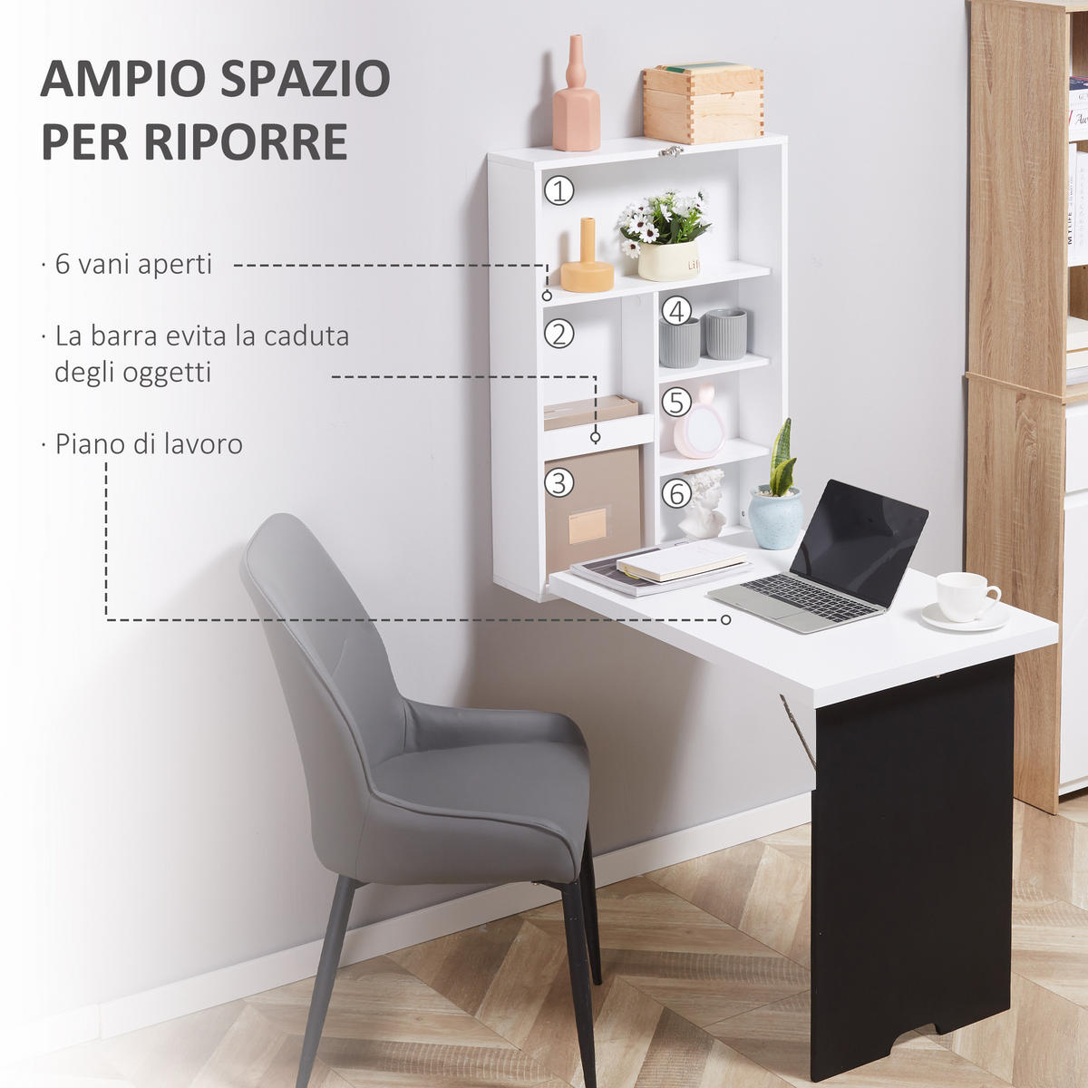 BÜROTISCH Schwarzweiß 1 Stück - Multicolor, Holzwerkstoff (137/55/60cm) - GiPP