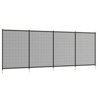 SICHTSCHUTZZAUN Poolzaun 365/2,5/126 cm schwarz aus Aluminium mit Steckfuß - Schwarz, Metall (2.5/126cm) - OKWISH
