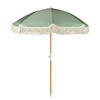 STRANDSCHIRM Boho Lounge - Grün, Holz/Textil (160/160cm) - Butlers