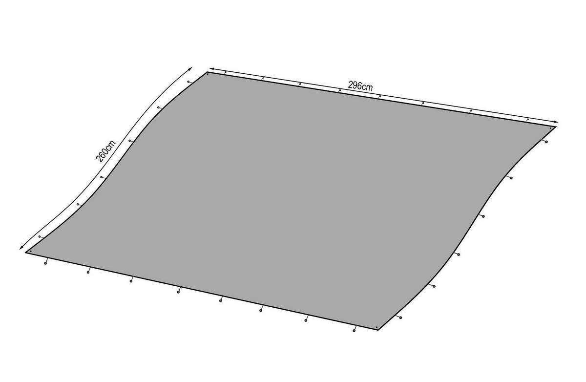 PERGOLA ERSATZDACH 250/300 cm Grau - Grau, Textil (296/1/260cm) - QUICK STAR