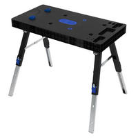 WERKBANK 5-in-1 - Schwarz, Kunststoff (100.5/80/72cm) - ECD-Germany